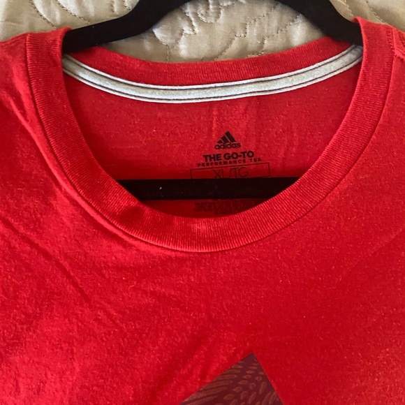 Red Adidas Tshirt - Picture 2 of 3